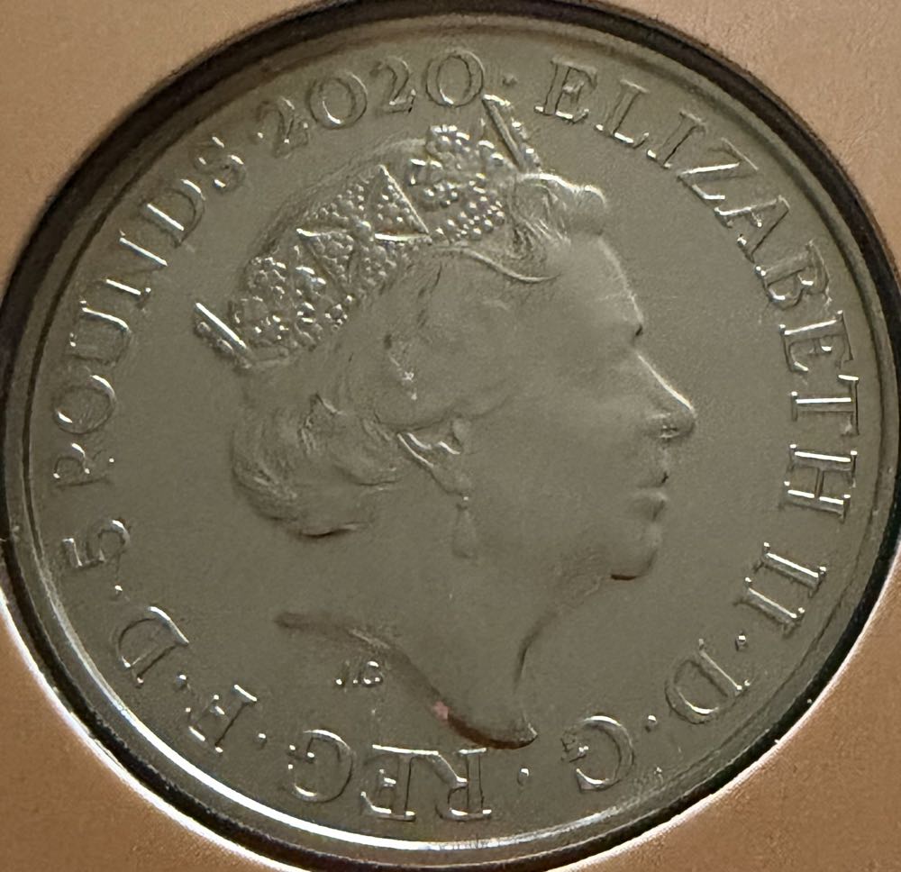 2020 William Wordsworth £5  coin collectible - Main Image 2