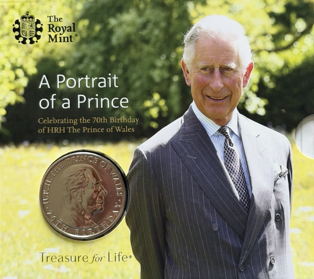 2018 Prince Charles 70th Birthday £5  coin collectible - Main Image 3