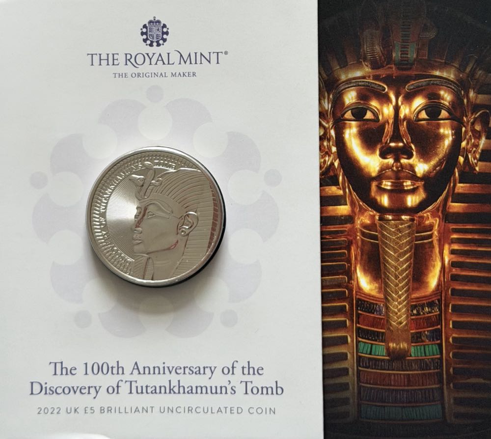 2022 Tutankhamun’s Tomb £5  coin collectible - Main Image 3