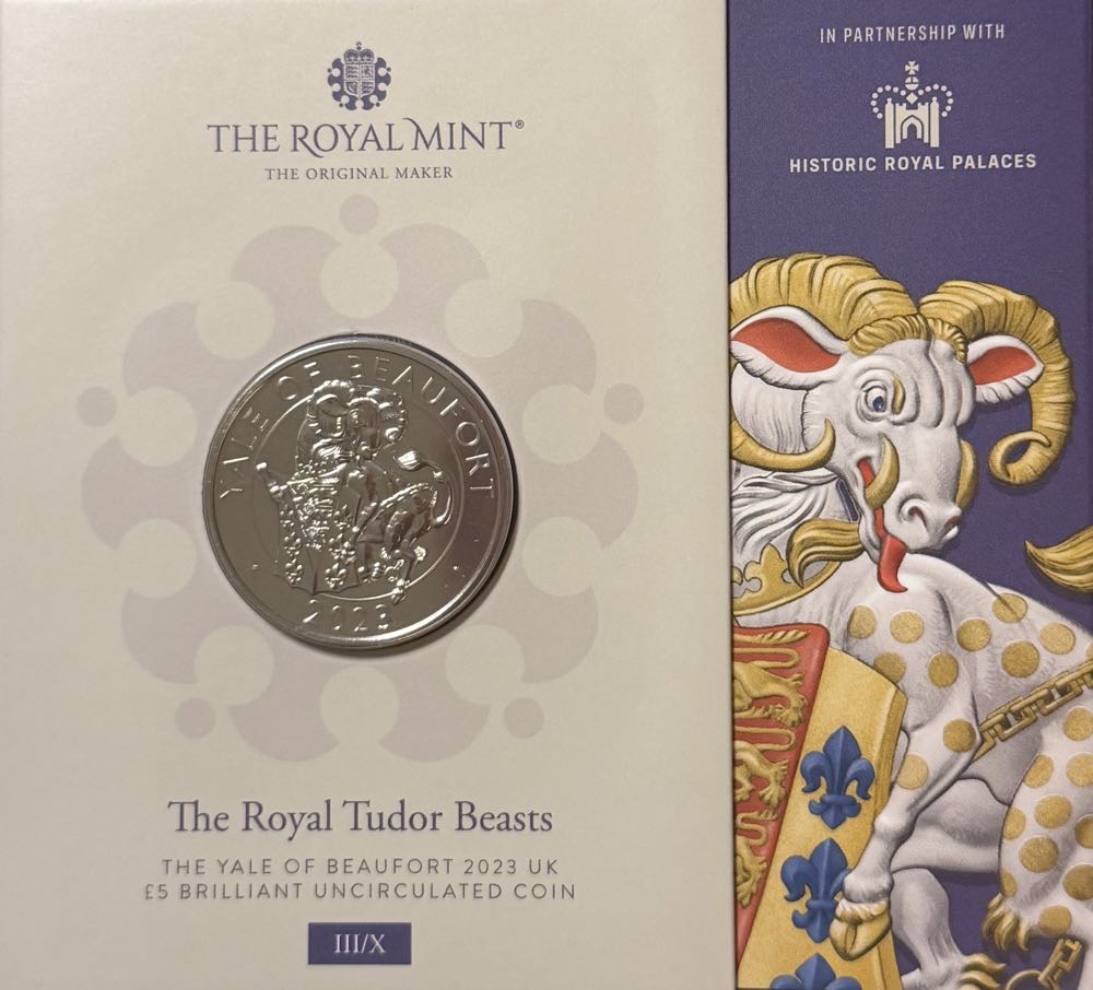 2023 The Yale Of Beaufort £5  coin collectible - Main Image 3