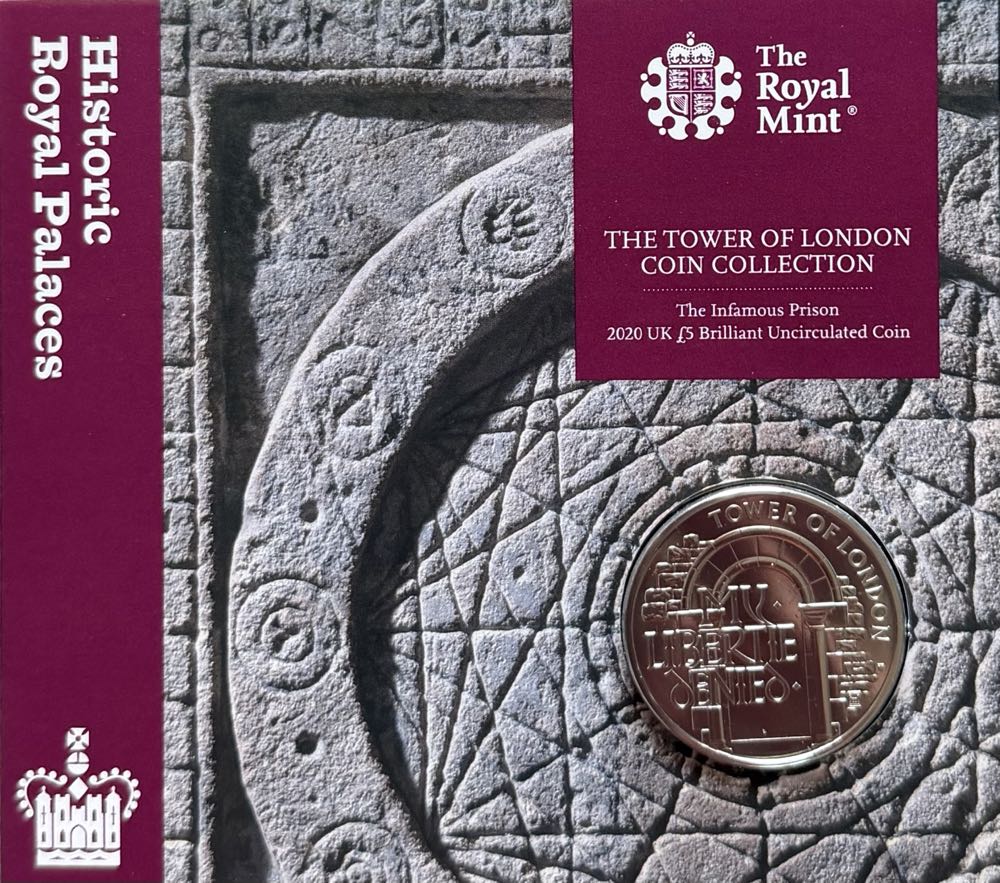 2020 Tower Of London Design 2 £5  coin collectible - Main Image 3