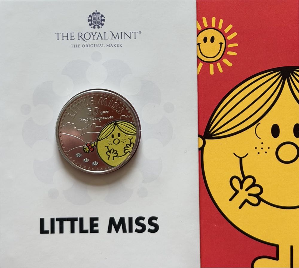 2021 Little Miss Colour £5  coin collectible - Main Image 3