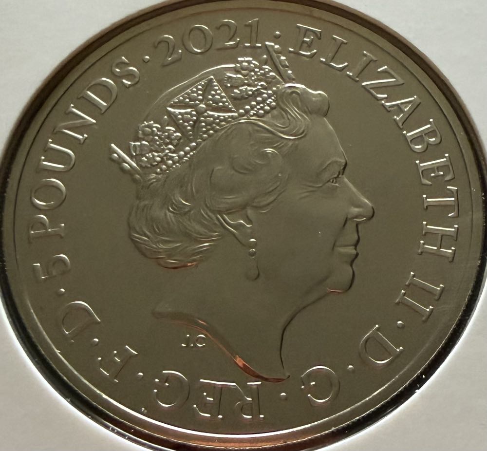 2021 Mr Men - Little Miss Colour £5  coin collectible - Main Image 2