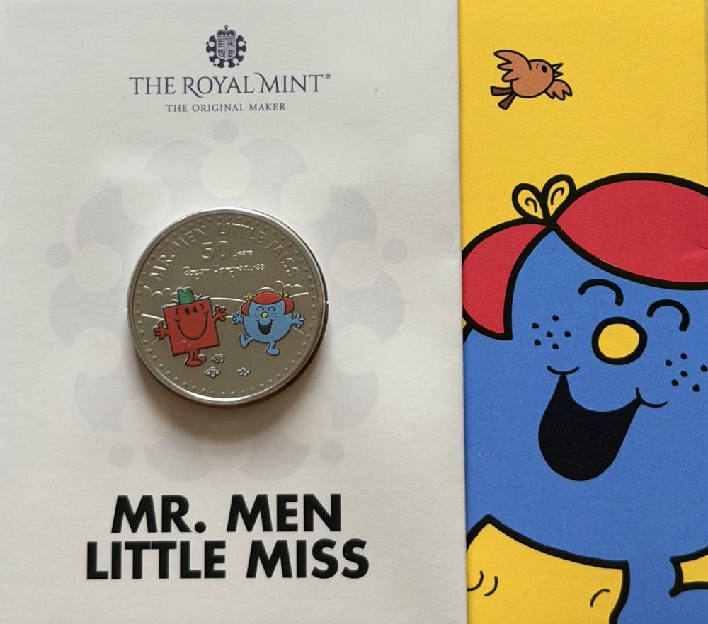 2021 Mr Men - Little Miss Colour £5  coin collectible - Main Image 3