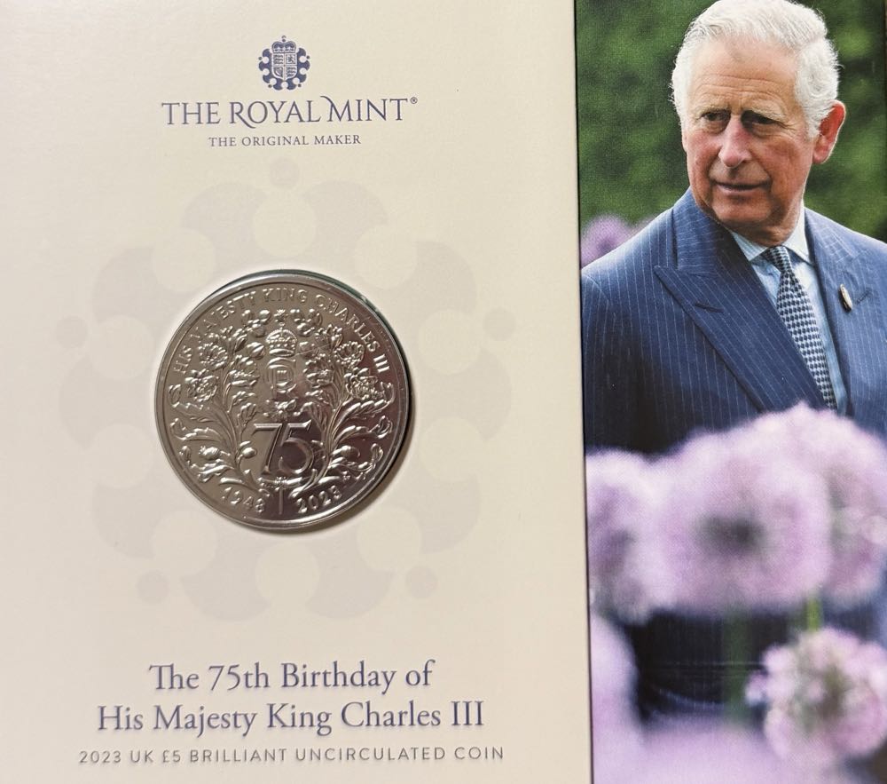 2023 Charles III 75th Birthday £5 (2)  coin collectible - Main Image 3