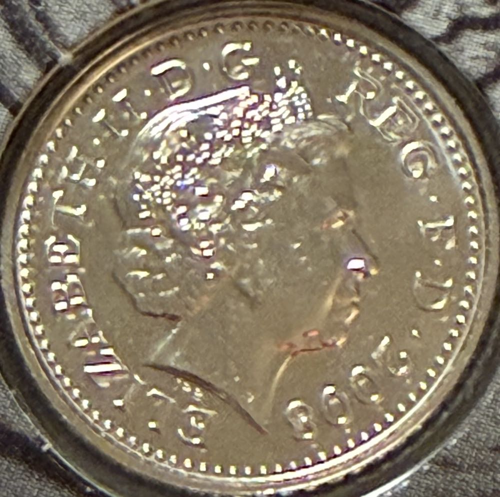 2008 Scottish Thistle 5p  coin collectible - Main Image 2