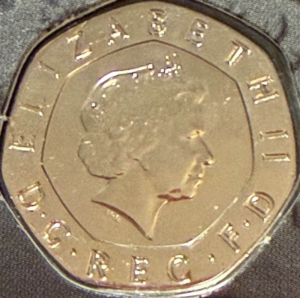 2008 Tudor Rose 20p  coin collectible - Main Image 2