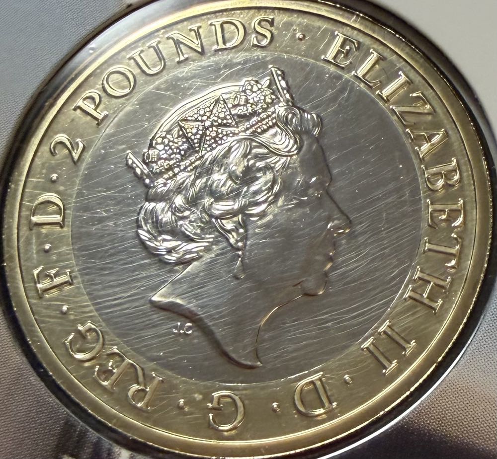 2018 RAF Centenary Vulcan £2  coin collectible - Main Image 2