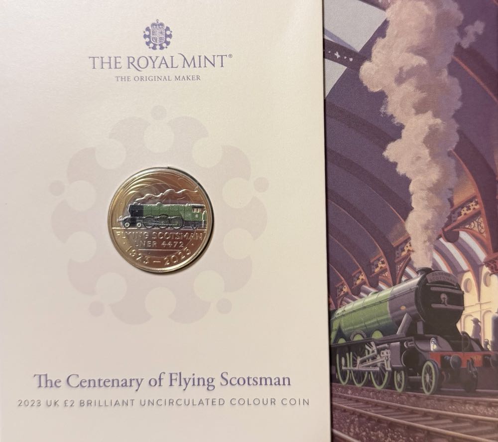 2023 Flying Scotsman Colour £2  coin collectible - Main Image 3