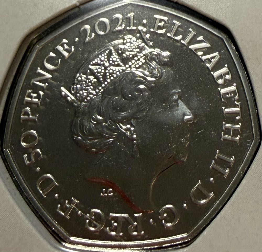 2021 Dimorphodon 50p (2)  coin collectible - Main Image 2