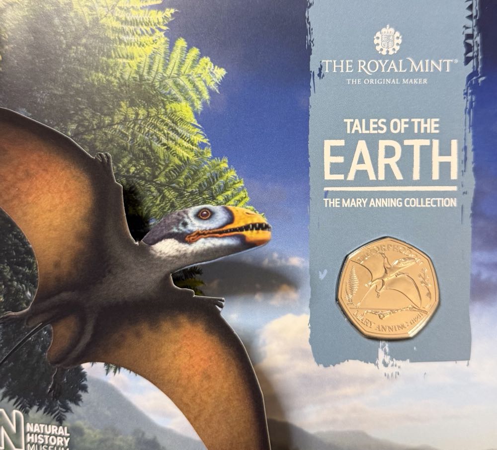 2021 Dimorphodon 50p (2)  coin collectible - Main Image 3