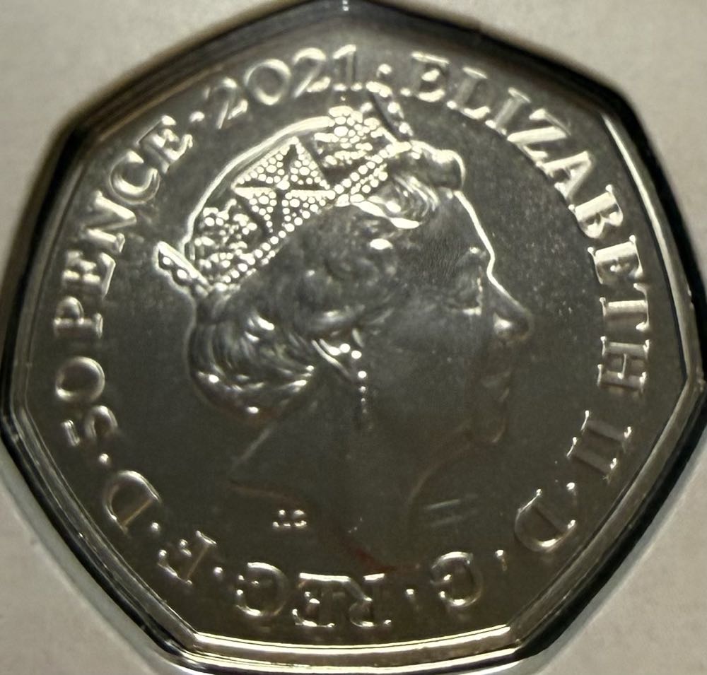 2021 Plesiosaurus 50p (2)  coin collectible - Main Image 2