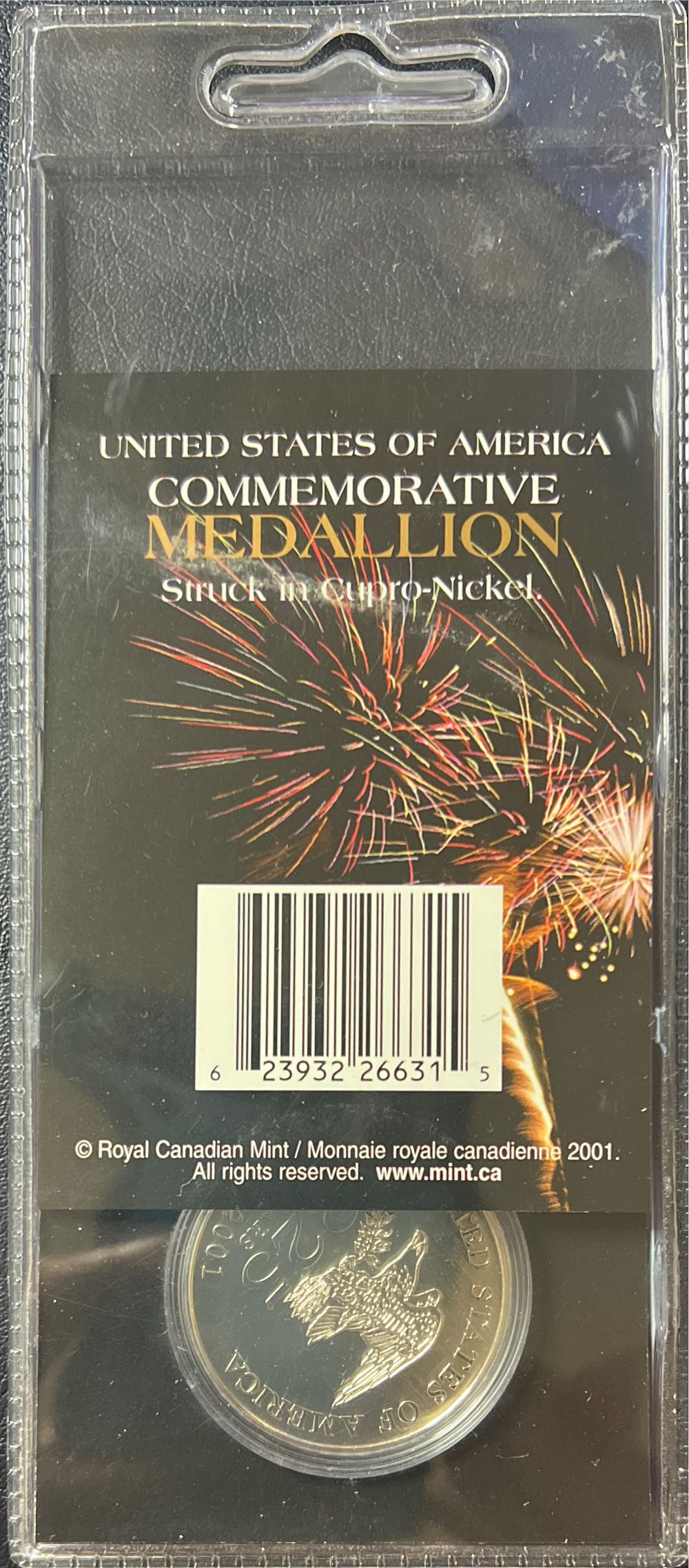 USA 225 Years Commemorative Medallion Royal Canadian Mint Issued  coin collectible [Barcode 623932266315] - Main Image 2