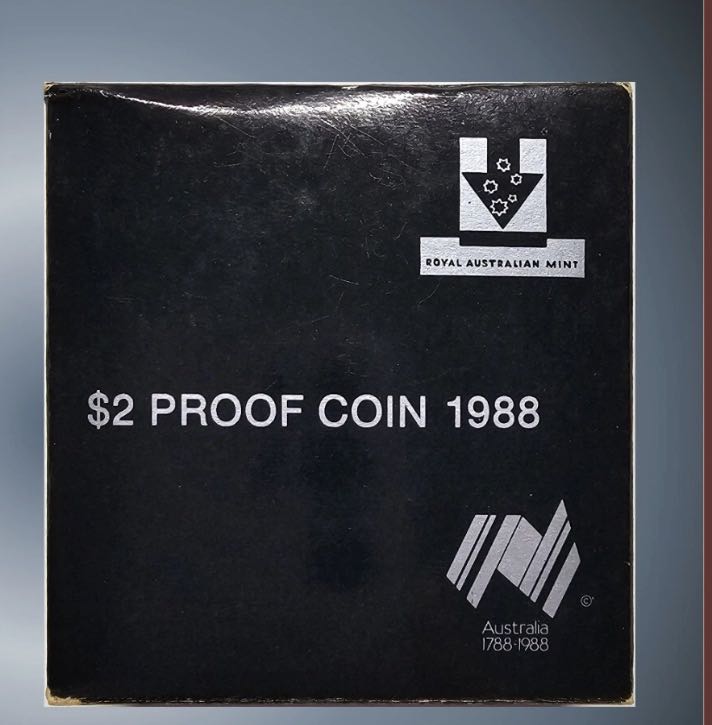 1988 $2 Proof Coin Australia  coin collectible - Main Image 2