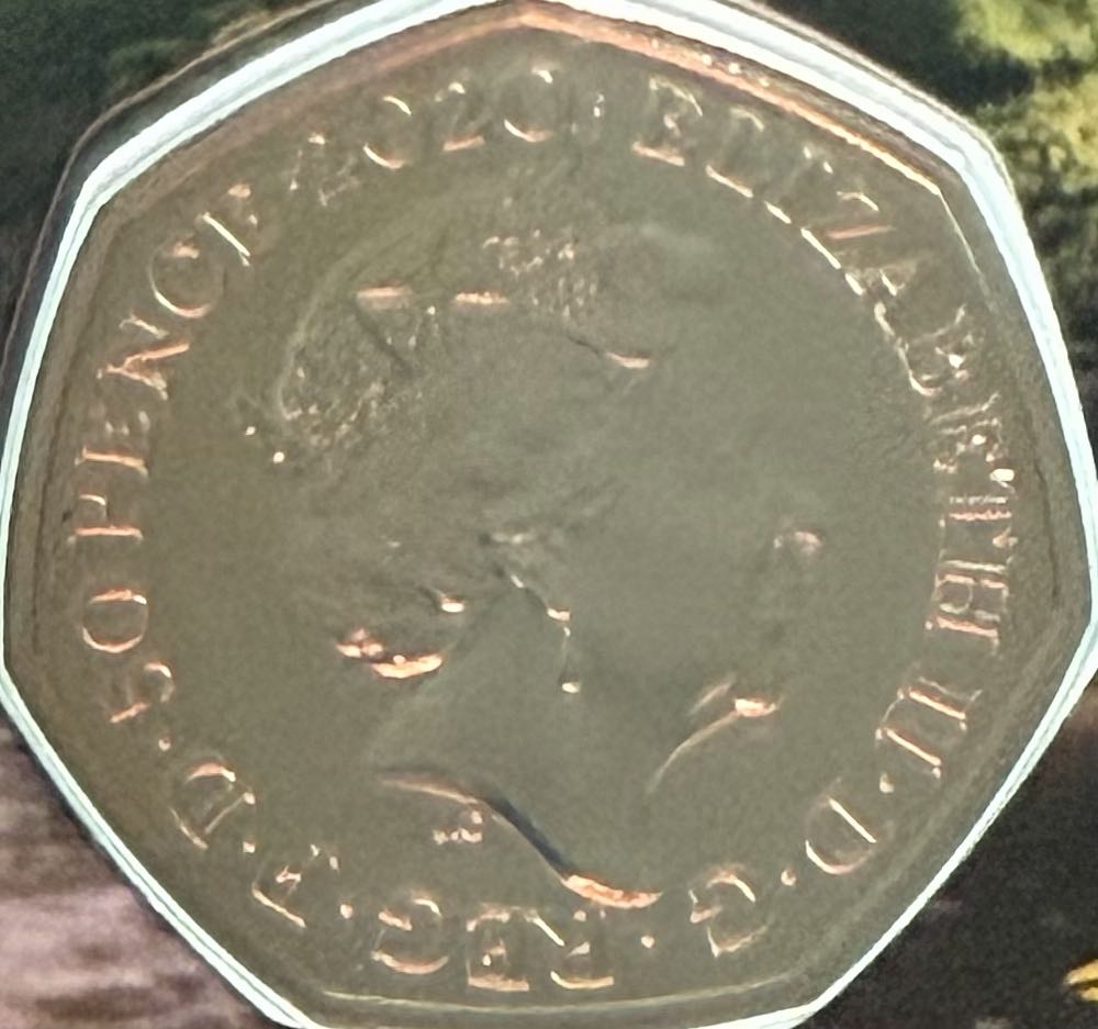 2020 Hylaeosaurus Colour 50p  coin collectible - Main Image 2