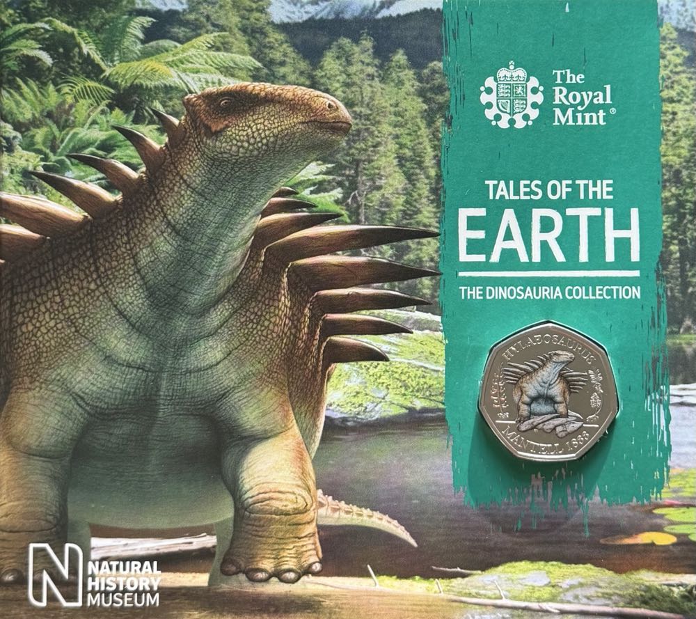 2020 Hylaeosaurus Colour 50p  coin collectible - Main Image 3