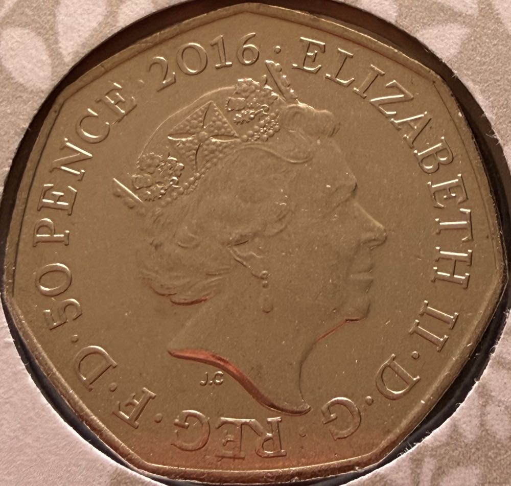 2016 Peter Rabbit FDC 50p  coin collectible - Main Image 2