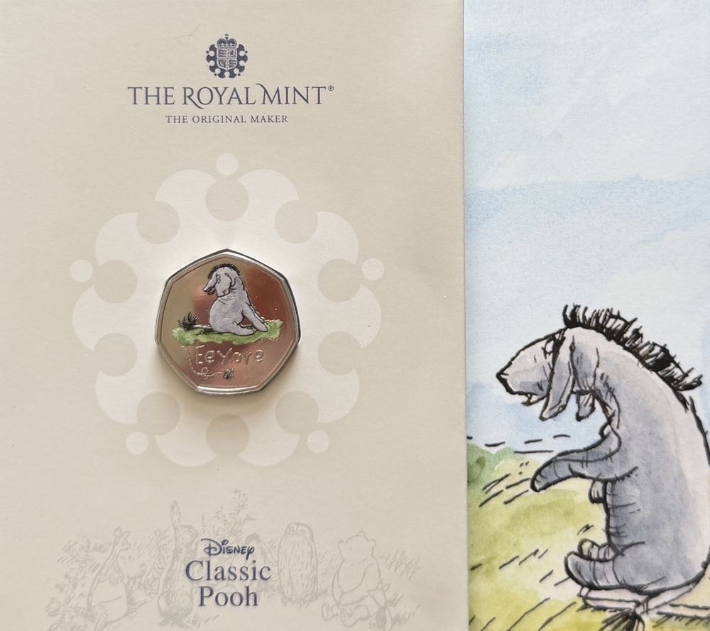 2022 Eeyore Colour 50p  coin collectible - Main Image 3