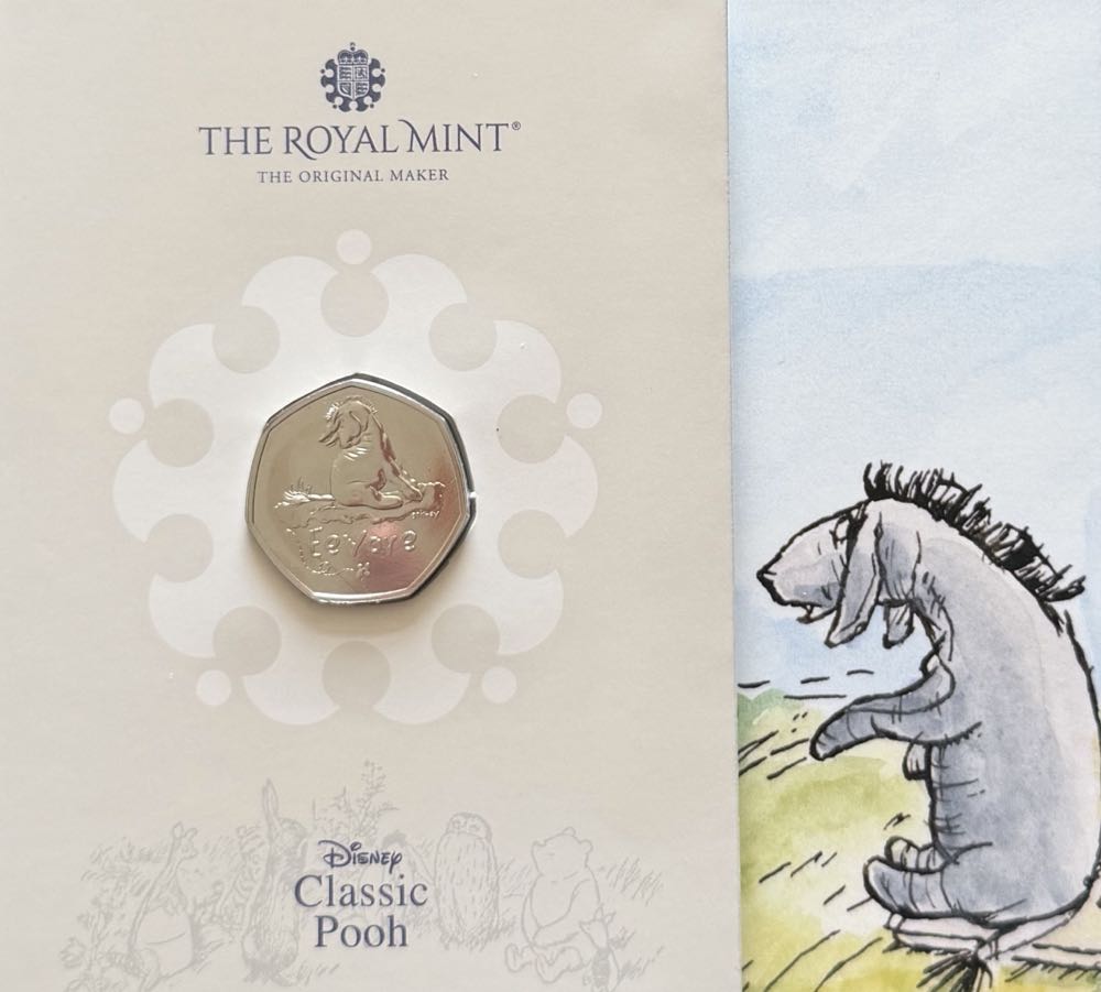 2022 Eeyore 50p  coin collectible - Main Image 3