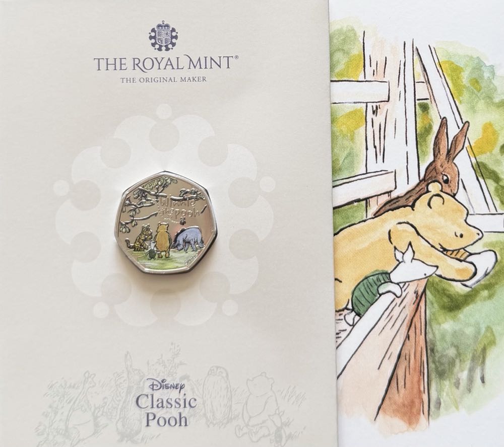2022 Winnie The Pooh & Friends Colour 50p  coin collectible - Main Image 3