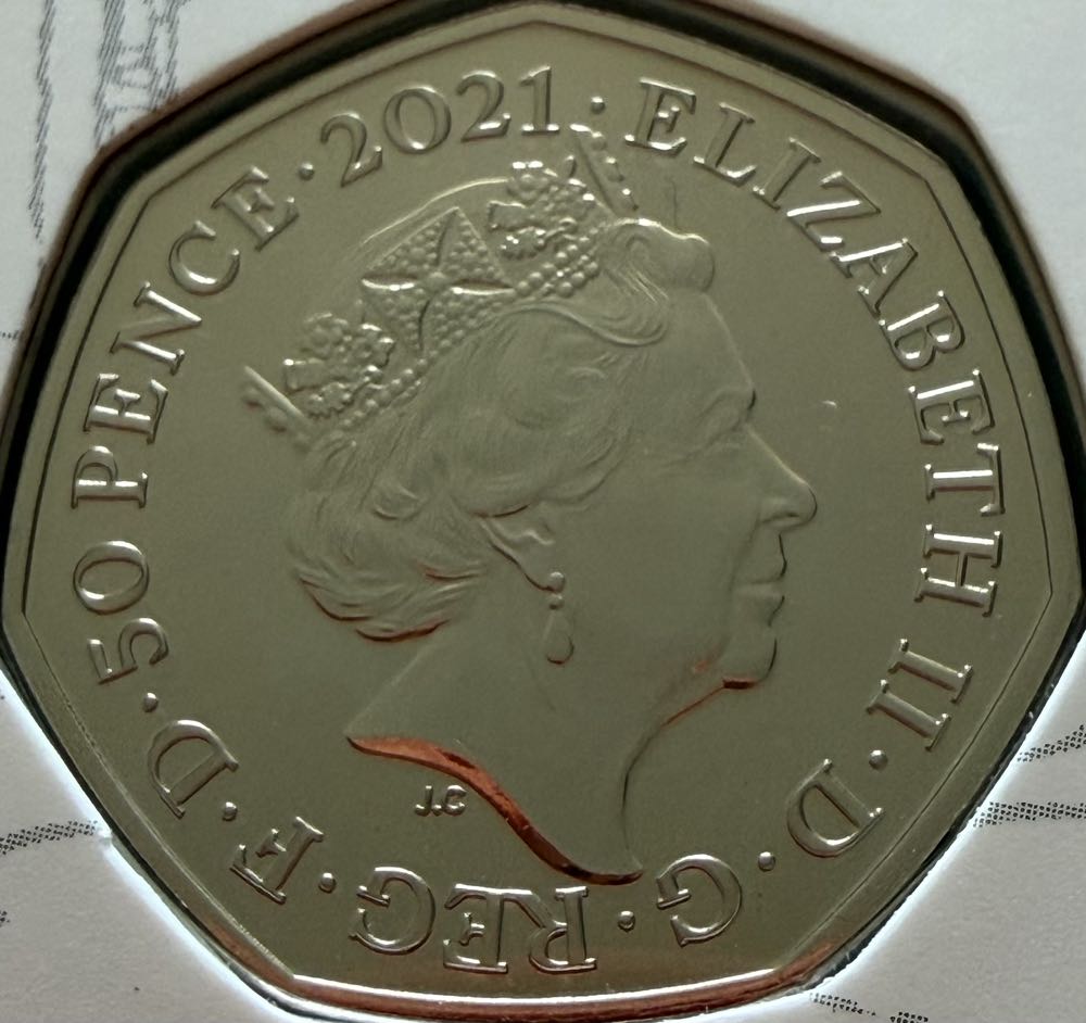 2021 Tigger Colour 50p  coin collectible - Main Image 2