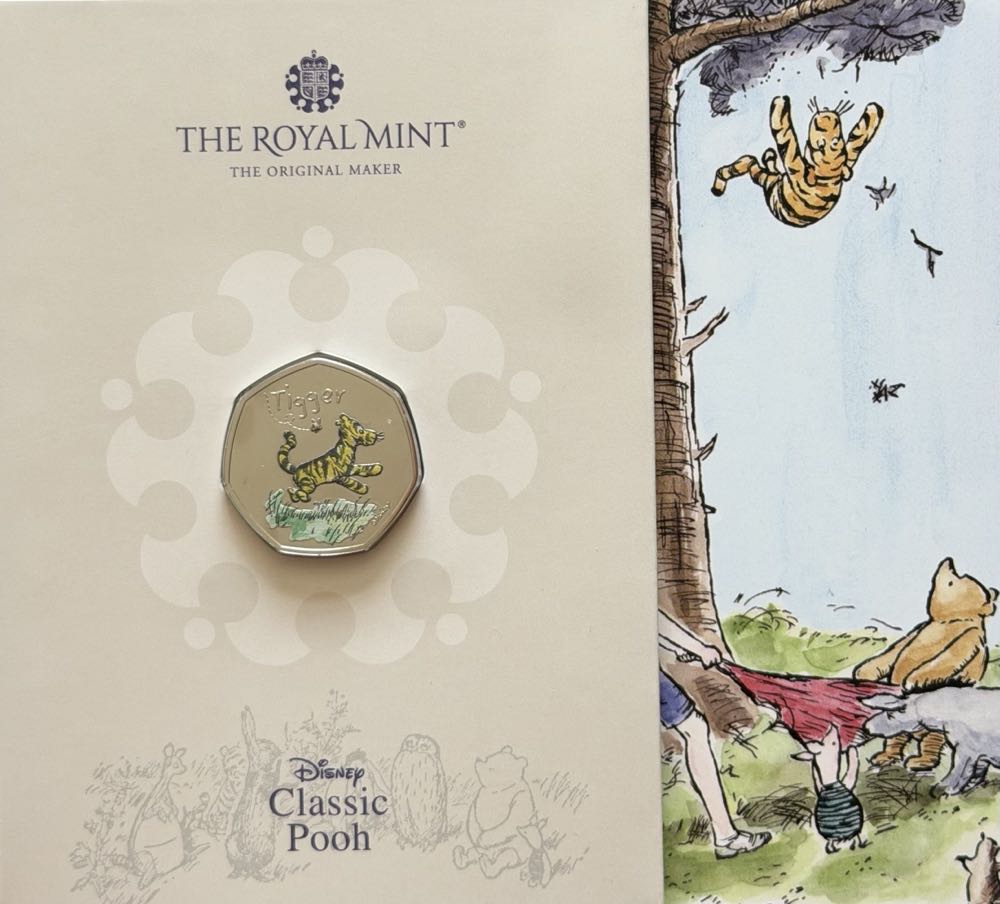 2021 Tigger Colour 50p  coin collectible - Main Image 3