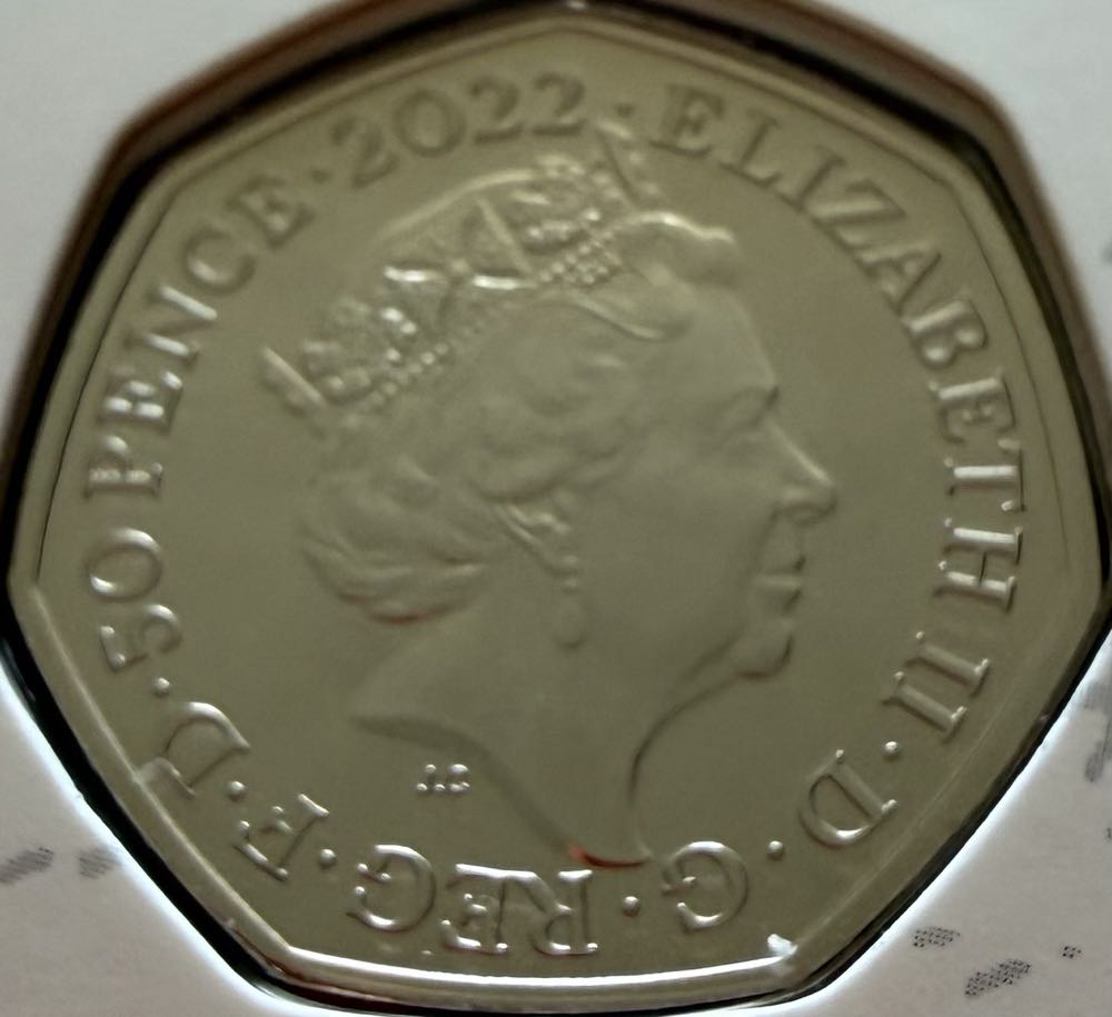 2022 Kanga & Roo Colour 50p  coin collectible - Main Image 2