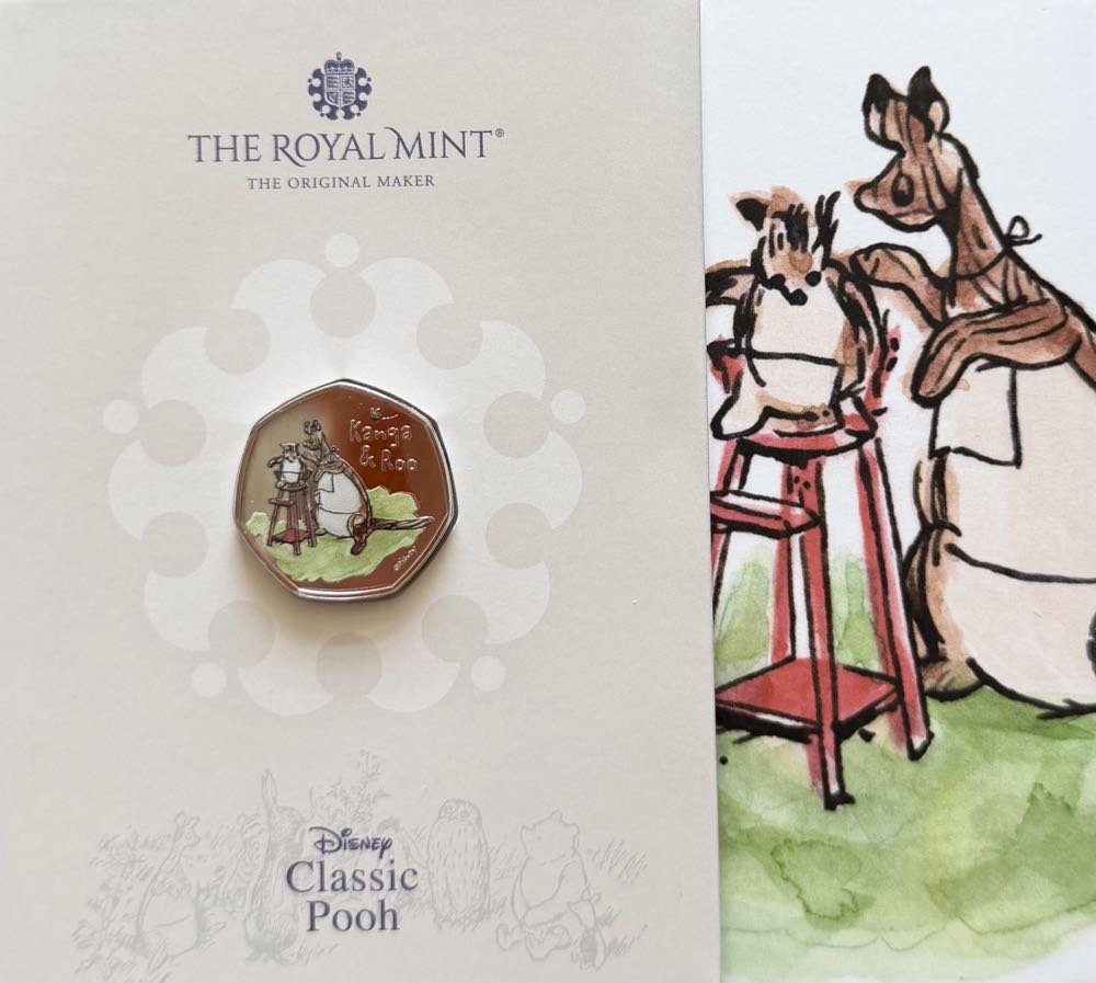 2022 Kanga & Roo Colour 50p  coin collectible - Main Image 3