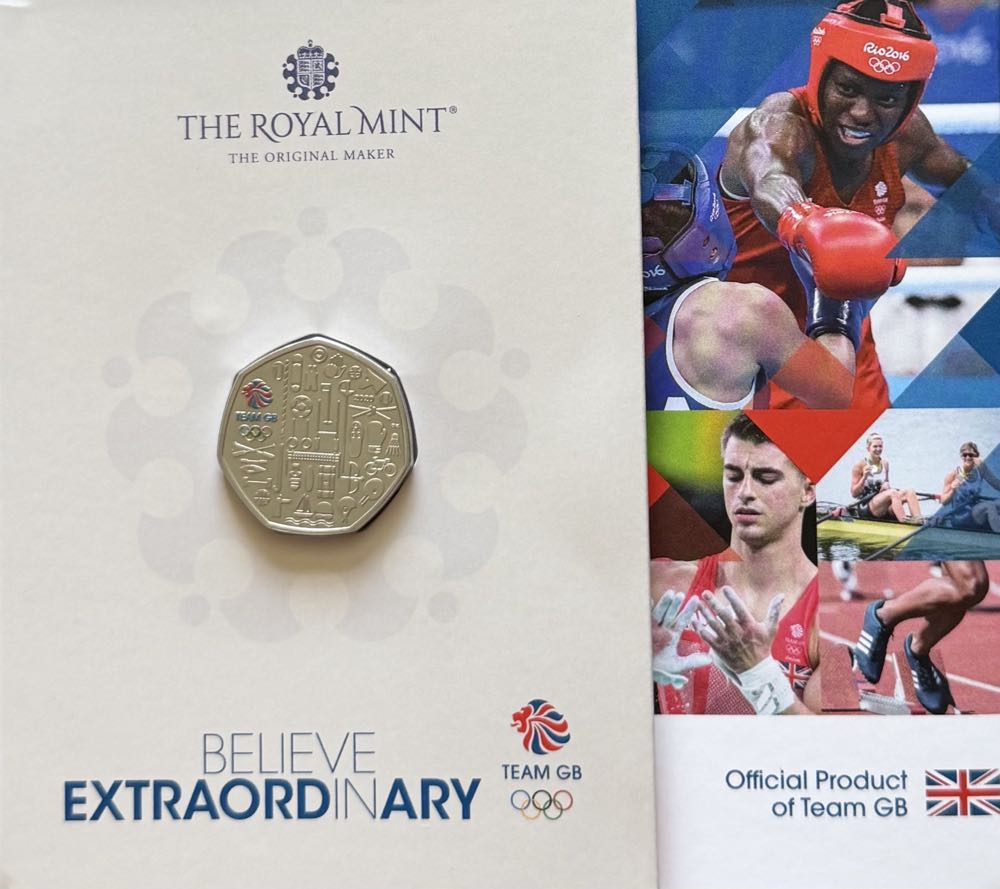 2021 Team GB Tokyo Olympics 50p  coin collectible - Main Image 3