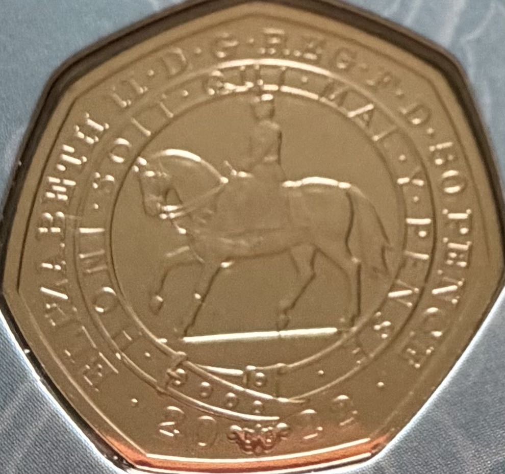 2022 Elizabeth II Platinum Jubilee 50p (2)  coin collectible - Main Image 2