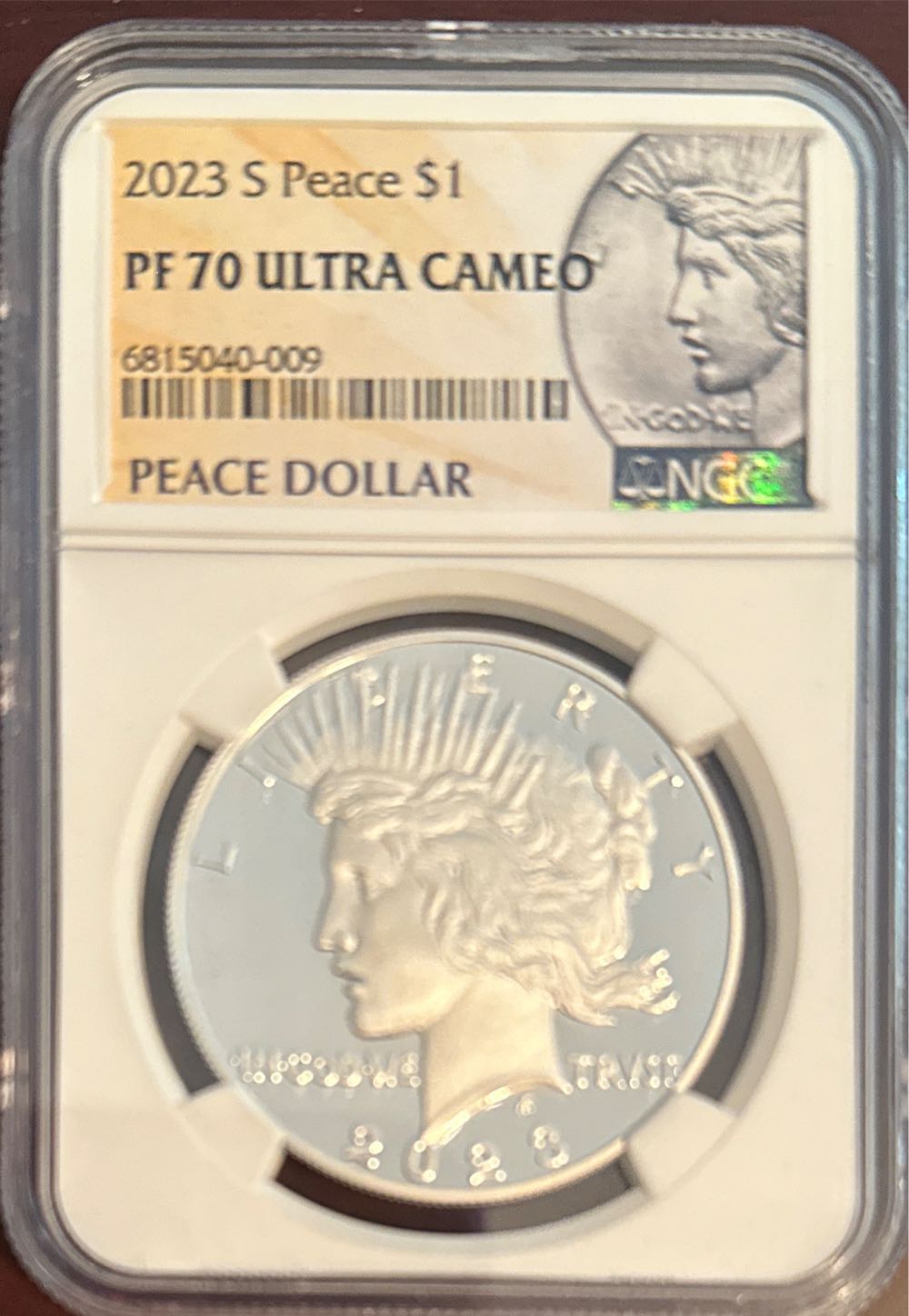 2023 Silver Peace PF 70 Ultra Cameo  coin collectible - Main Image 2