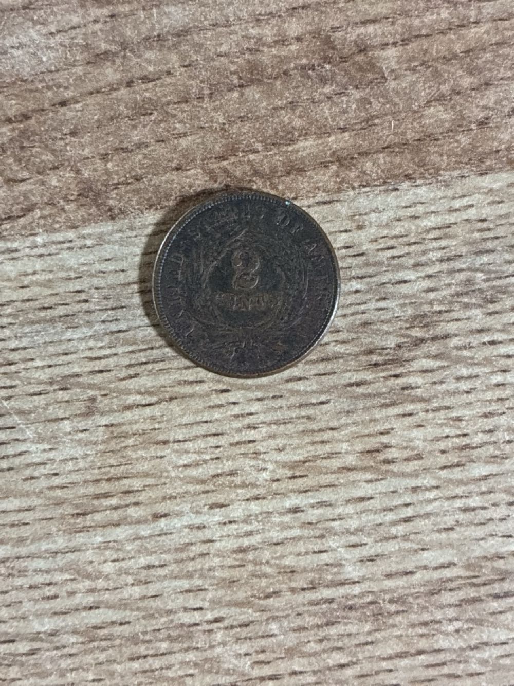 Union Shield Wreath ”2” (dated 1865)  coin collectible - Main Image 2