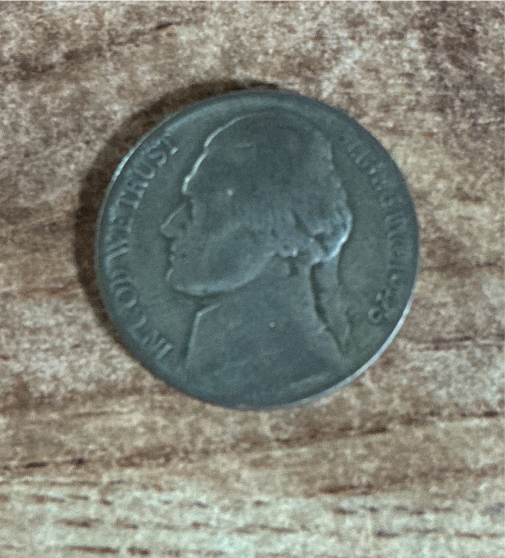 American 1939 5 Cent “Jefferson Nickel” (Mom’s Collection)