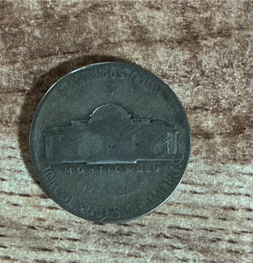 Nickel Jefferson 1942 S  coin collectible - Main Image 2