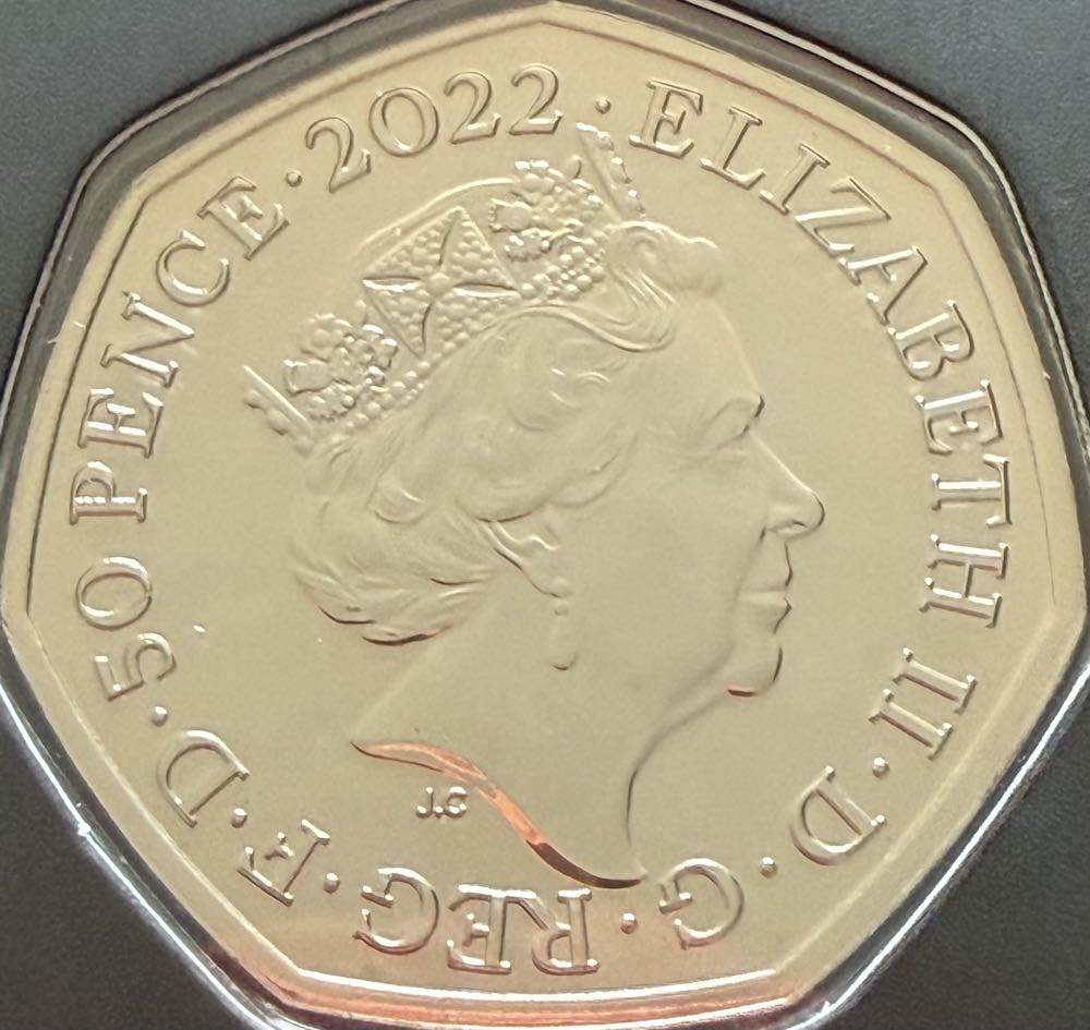 2022 BBC 100th Anniversary 50p  coin collectible - Main Image 2