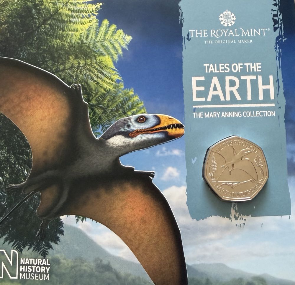2021 Dimorphodon 50p (3)  coin collectible - Main Image 3