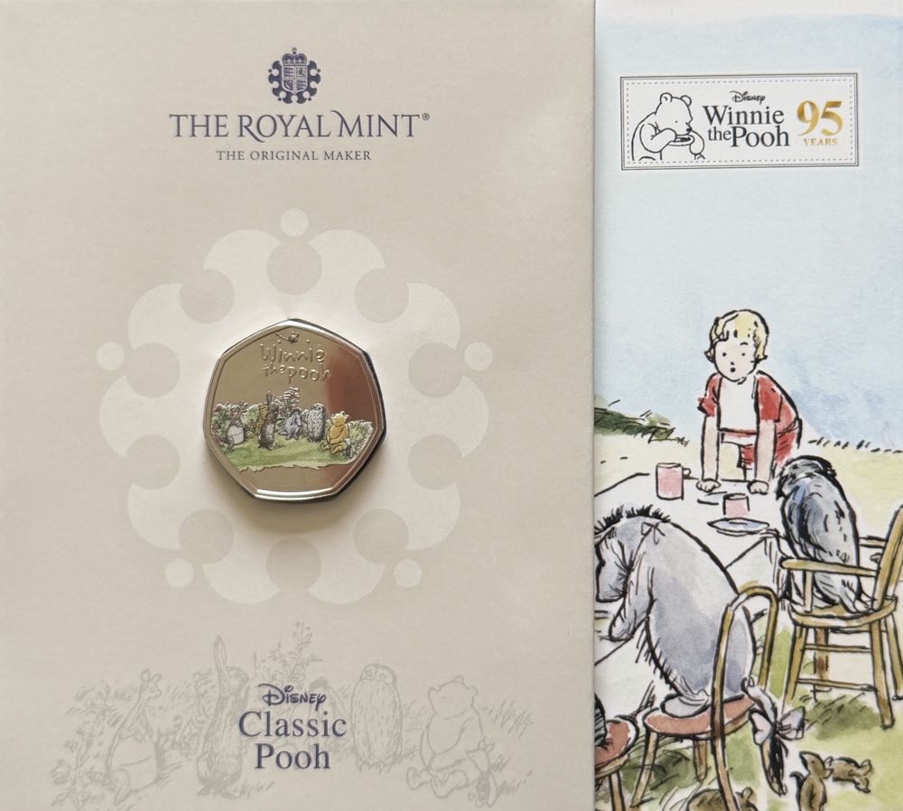 2021 Winnie The Pooh & Friends Colour 50p  coin collectible - Main Image 3