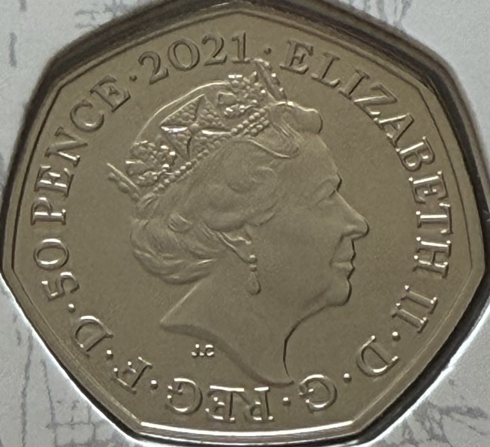 2021 Owl 50p (2)  coin collectible - Main Image 2