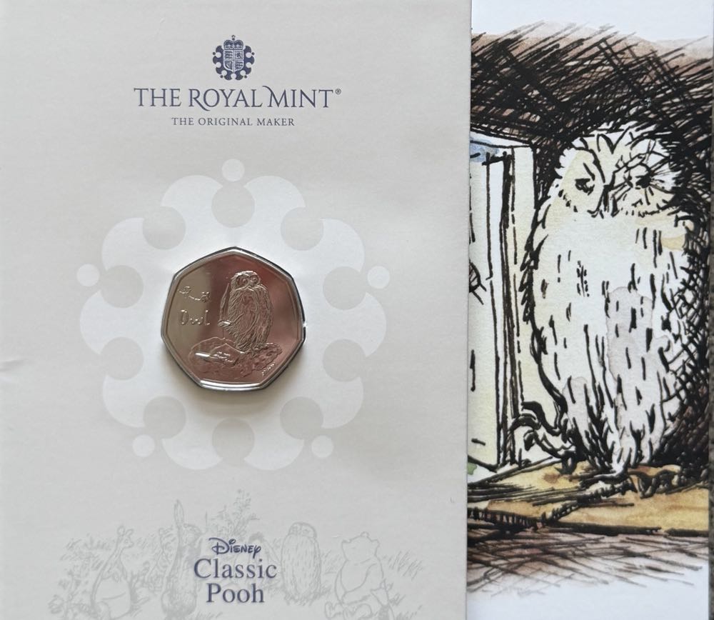 2021 Owl 50p (2)  coin collectible - Main Image 3