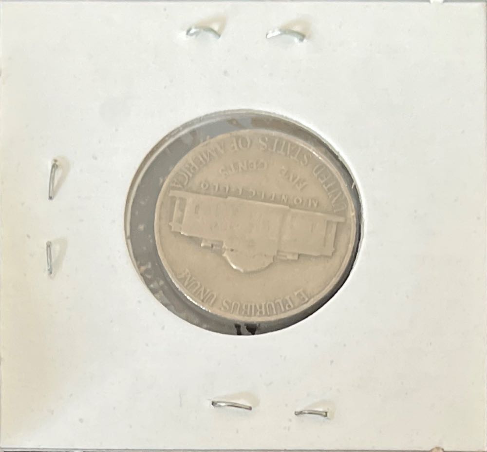 American 1939 5 Cent “Jefferson Nickel” (Mom’s Collection)  coin collectible - Main Image 2