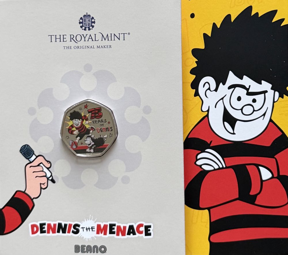 2026 Dennis The Menace 50p  coin collectible - Main Image 3