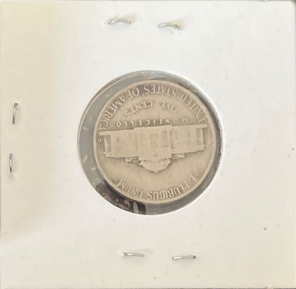 American 1941 5 Cent “Jefferson Nickel” (Mom’s Collection)  coin collectible - Main Image 2