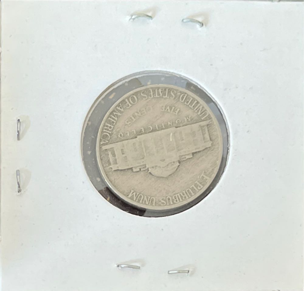 American 1942 5 Cent “Jefferson Nickel” (Mom’s Collection)  coin collectible - Main Image 2