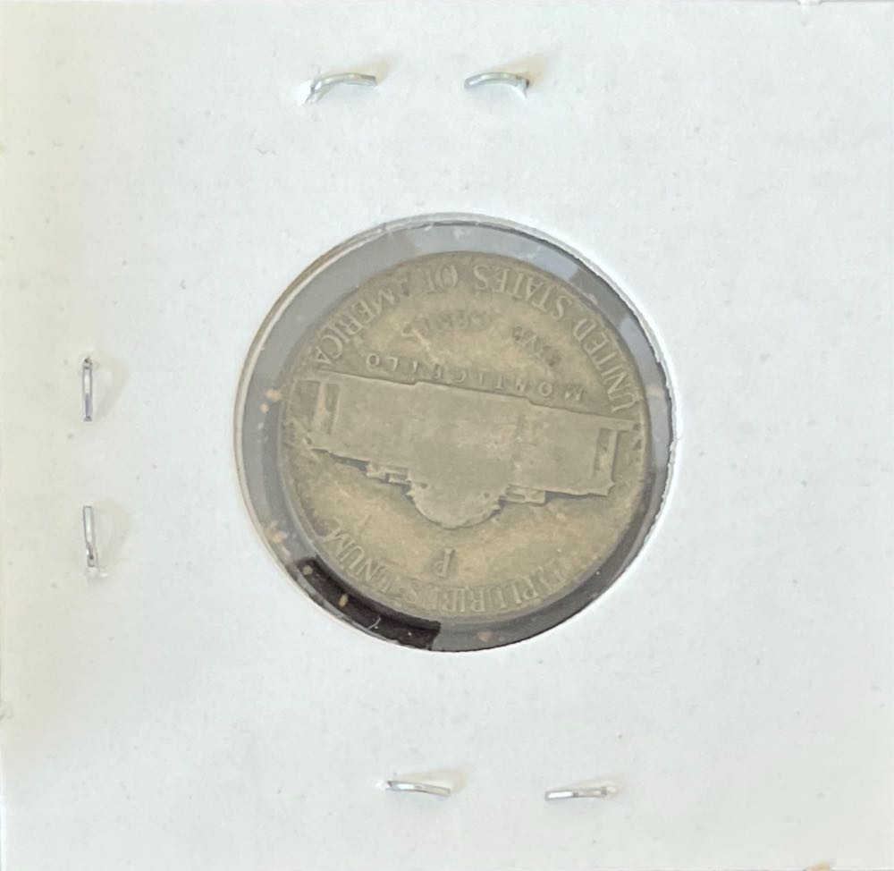 American 1942 5 Cent “Jefferson Nickel” (Mom’s Collection)  coin collectible - Main Image 2