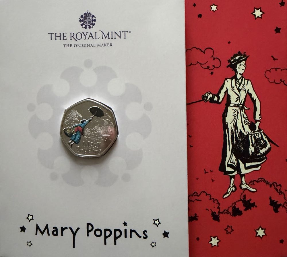 2025 Mary Poppins 50p  coin collectible - Main Image 3