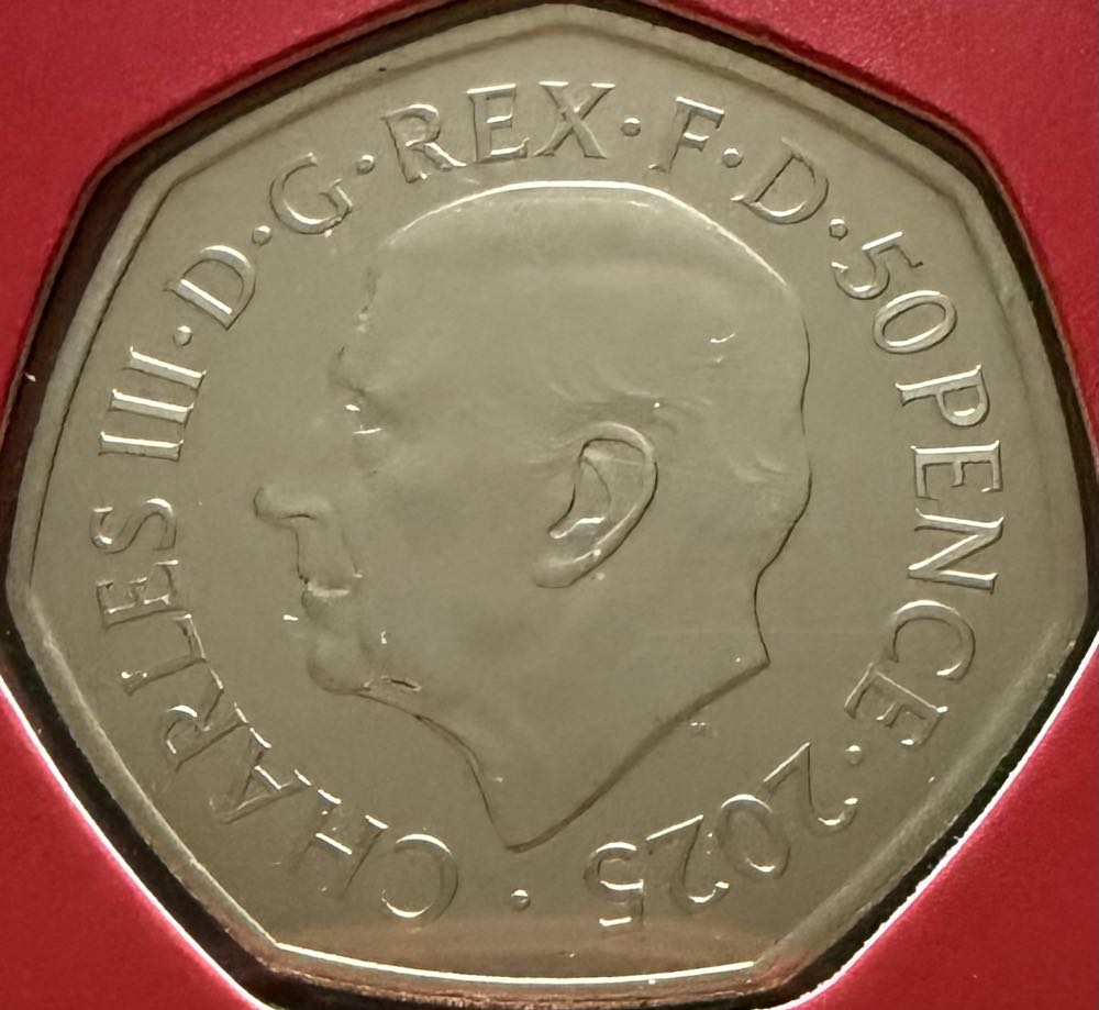 2025 Red Arrows Colour 50p  coin collectible - Main Image 2