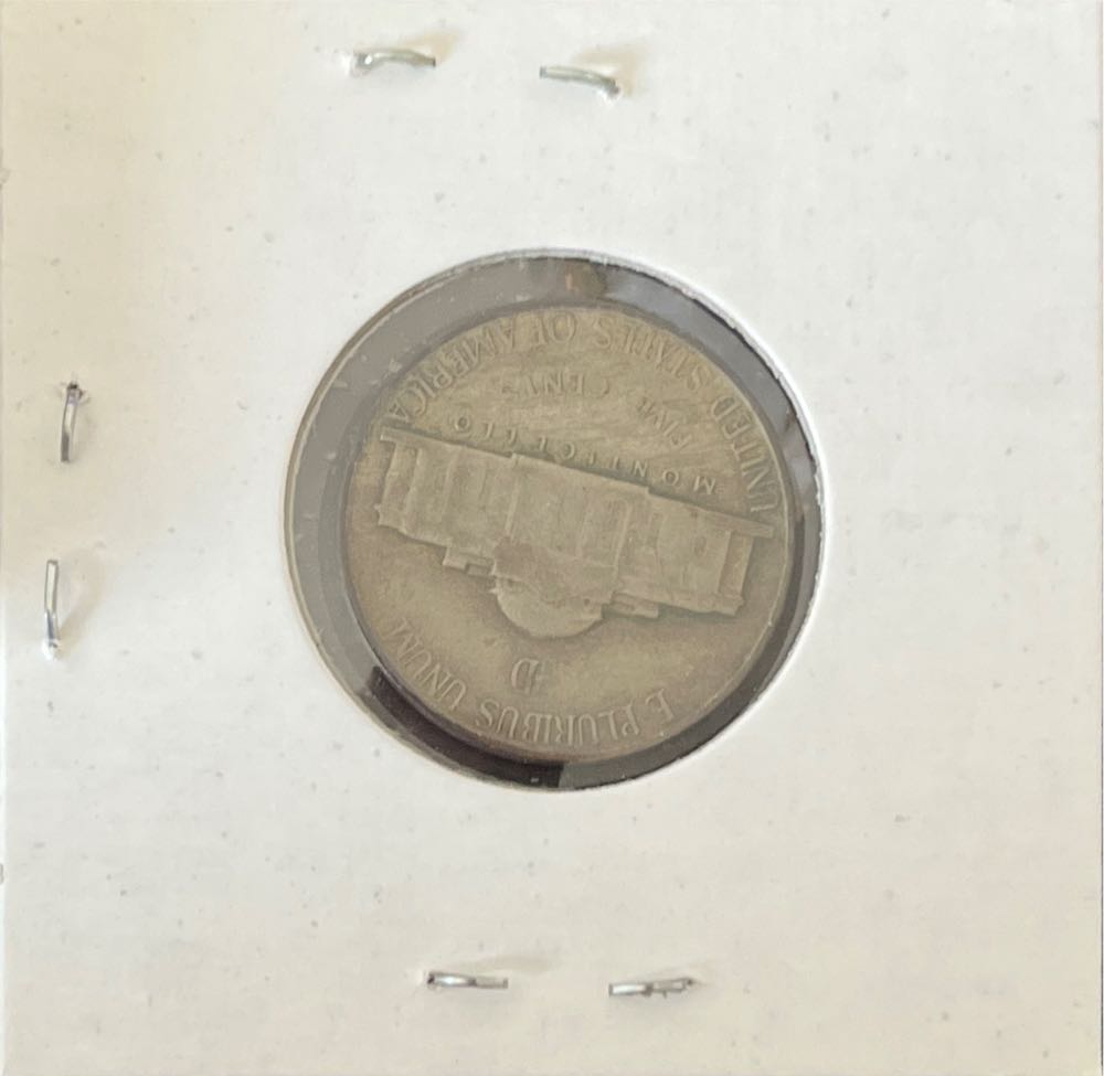 American 1944 5 Cent “Jefferson Nickel” (Mom’s Collection)  coin collectible - Main Image 2