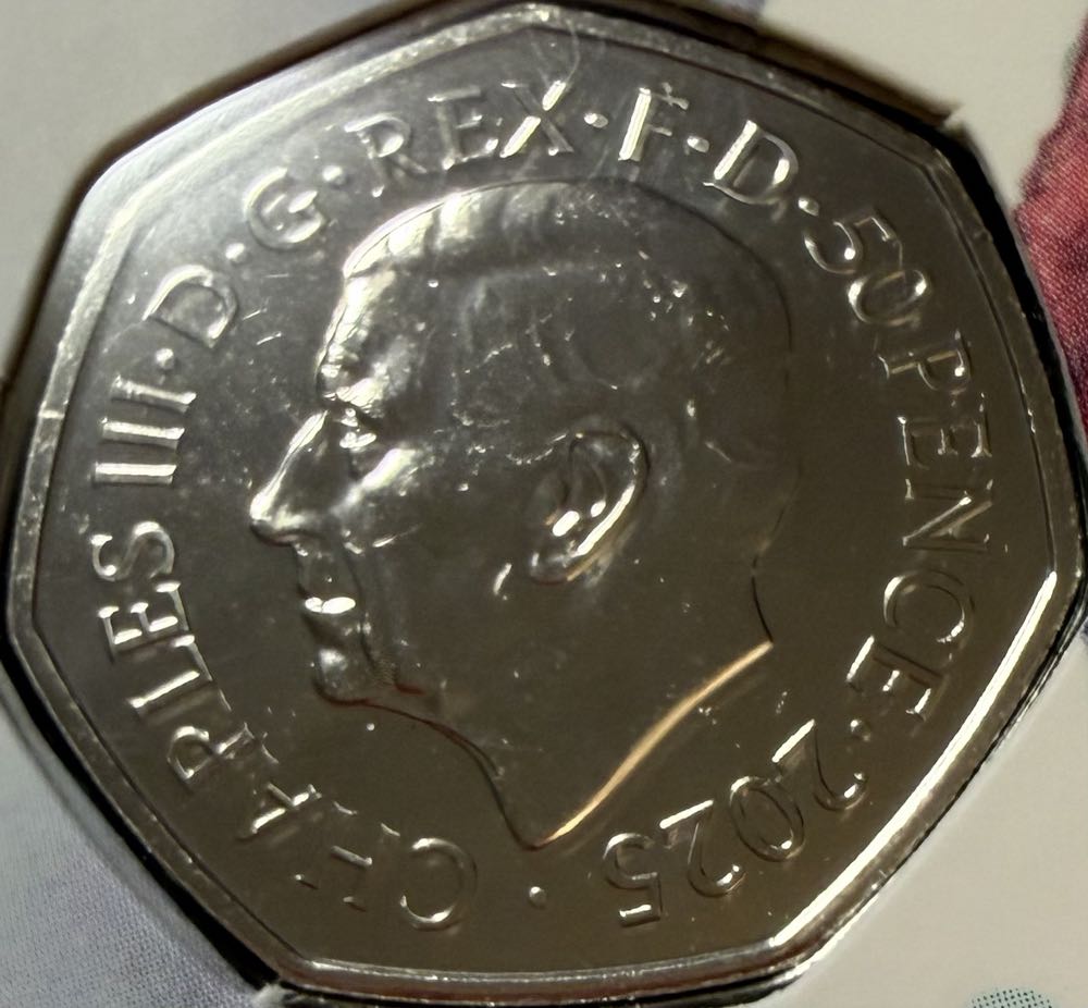 2025 The Snowman Colour 50p  coin collectible - Main Image 2