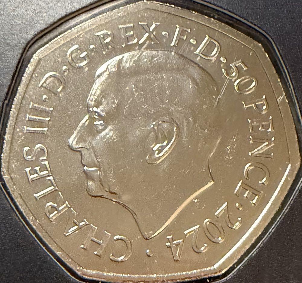 2024 Diplodocus Colour 50p  coin collectible - Main Image 2