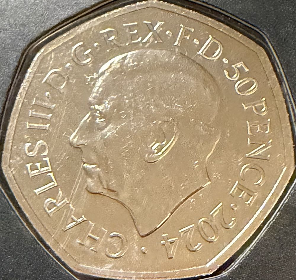 2024 Stegosaurus Colour 50p  coin collectible - Main Image 2